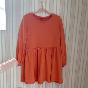 Orange babydoll Dress